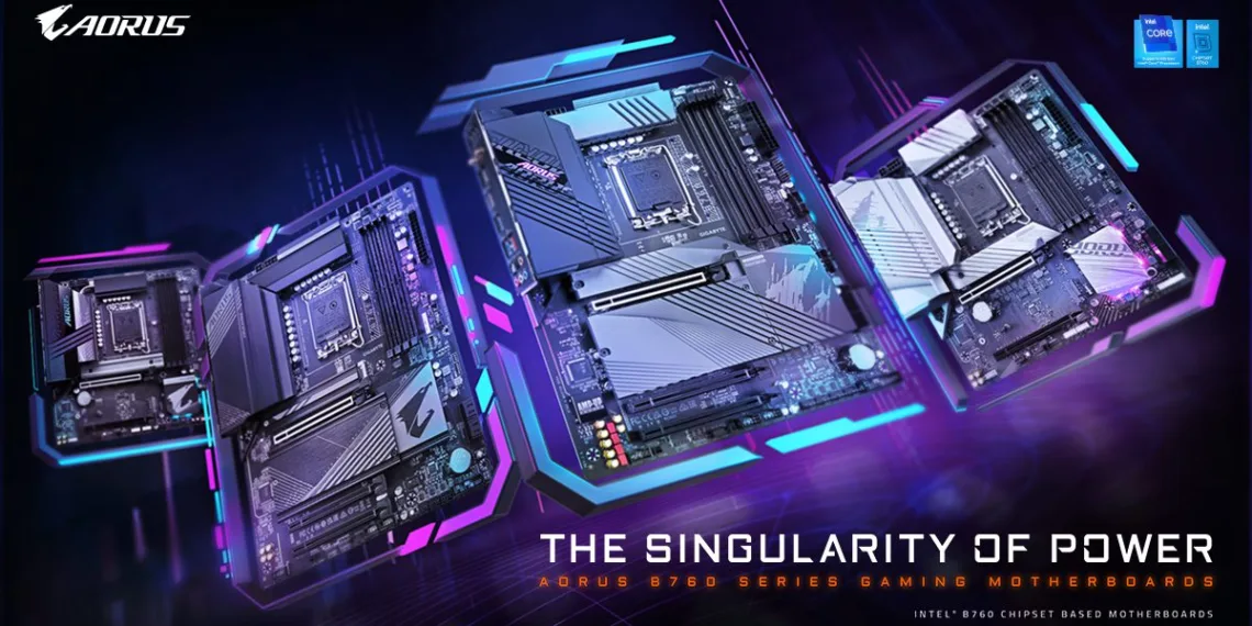 GIGABYTE Launches B760 Series Motherboards with Best Support for Intel 13th Gen Processors and DDR5 Memory