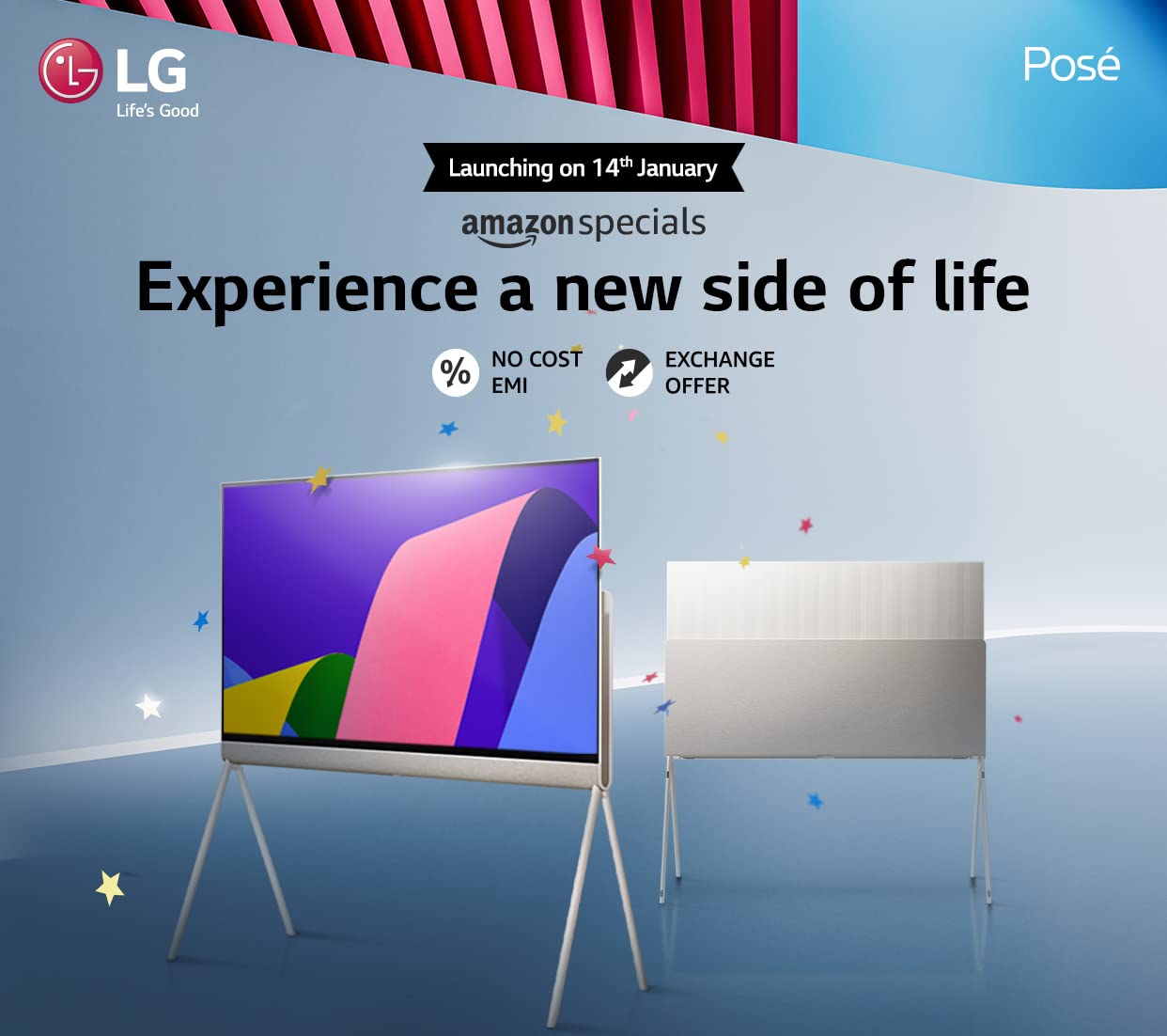 New LG Posé OLED TVs launching exclusively on Amazon India