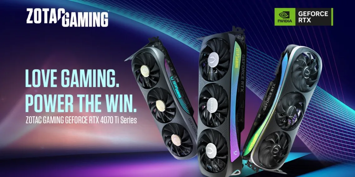 ZOTAC GAMING launches new GeForce RTX® 4070 Ti Series GPUs, starting at ₹84,990