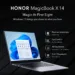 HONOR MagicBook X14 with 11th Gen Core i5 & up to 10 hours of battery life launched
