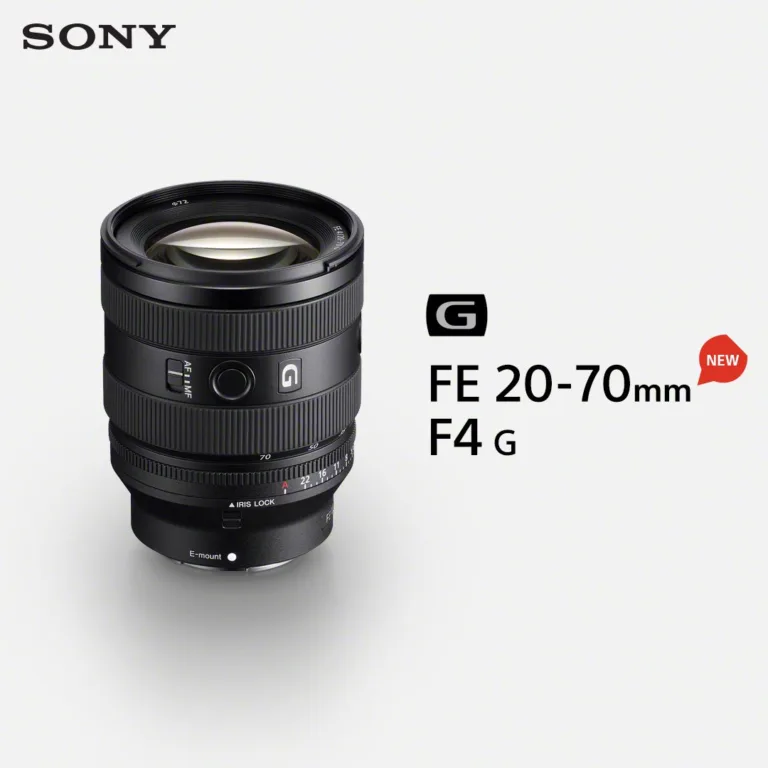 Sony redefines the standard Zoom lens with the launch of ultra-wide FE 20-70mm F4 G