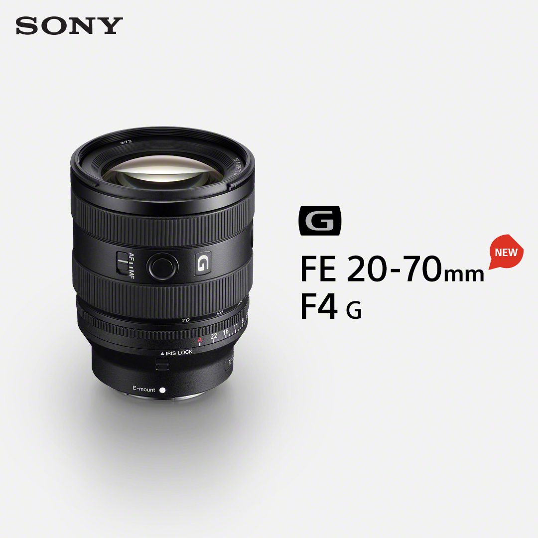 Sony redefines the standard Zoom lens with the launch of ultra-wide FE 20-70mm F4 G