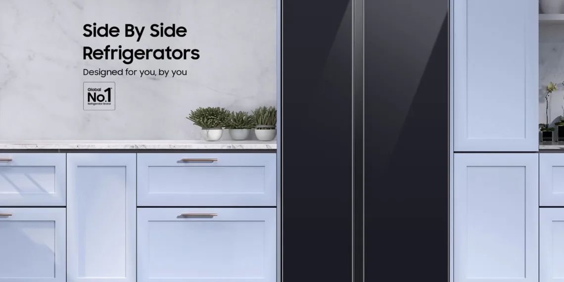 Samsung Launches 100% Made in India 2023 Side-by-Side Refrigerator Range