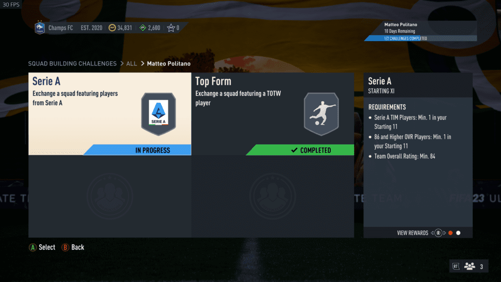 Screenshot 1377 FIFA 23: How to do the 88-rated Matteo Politano Winter Wildcards SBC and is it worth doing?