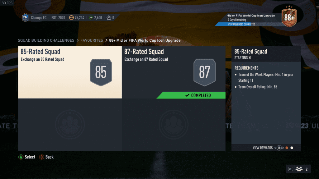 Screenshot 1390 FIFA 23: How to do the 88+ Mid or FIFA World Cup Icon Upgrade SBC and is it worth doing?