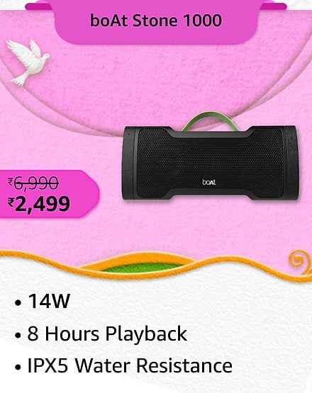 boat 4 Best deals on Bluetooth Speakers during the Amazon Great Republic Day Sale