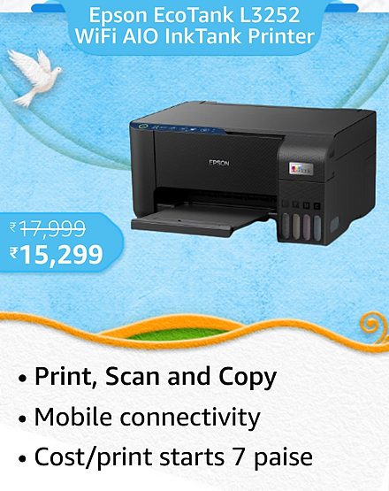 epson Here are the best deals on Ink Tank Printers during the Amazon Great Republic Day Sale