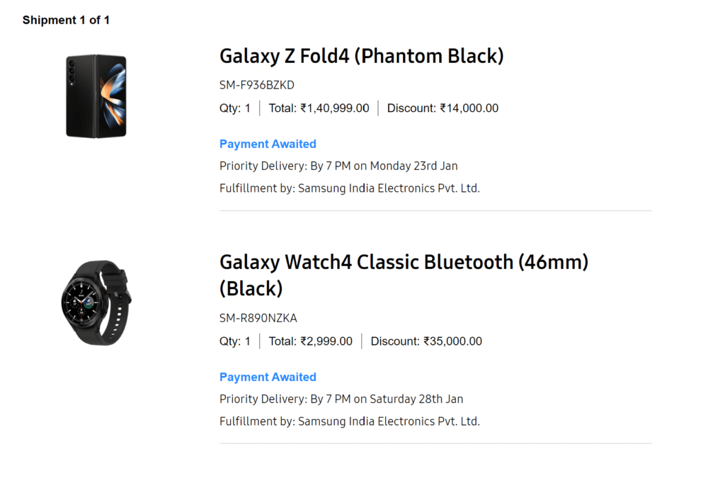 image 182 Grand Republic Sale: This is how you can get a Galaxy Z Fold4 & Galaxy Watch4 Classic for only ₹1,39,118