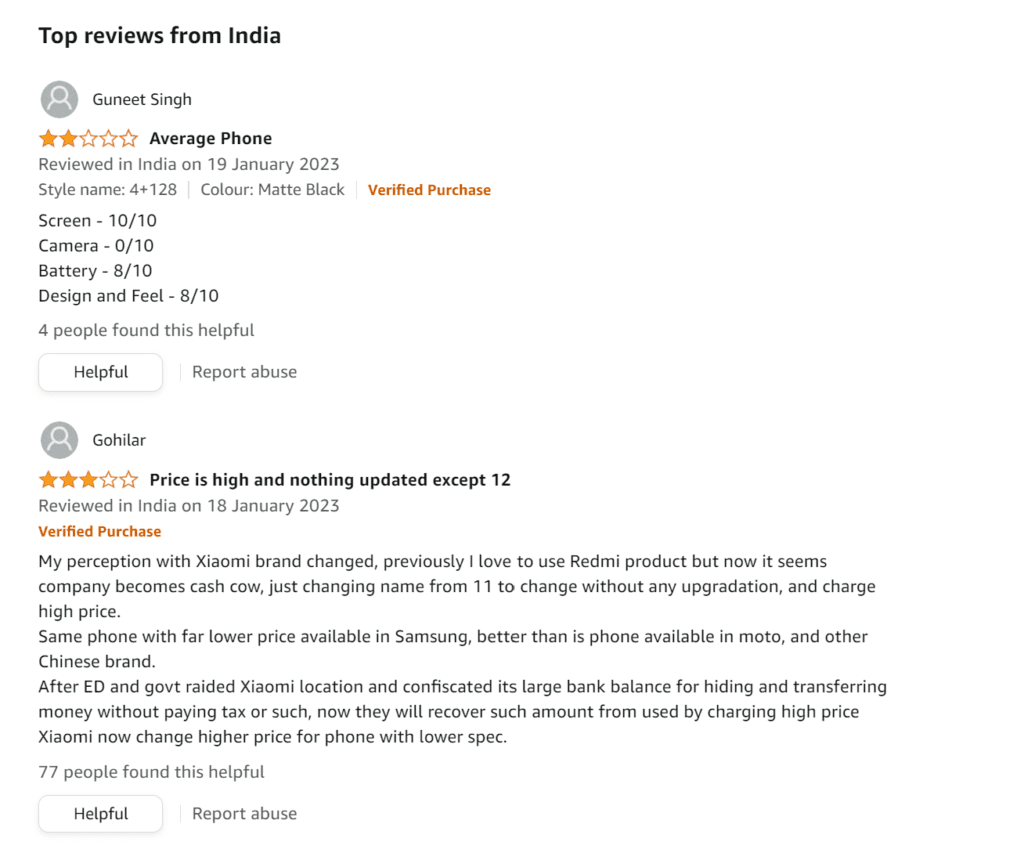 image 207 Redmi Note 12 5G getting the worst reviews on Amazon
