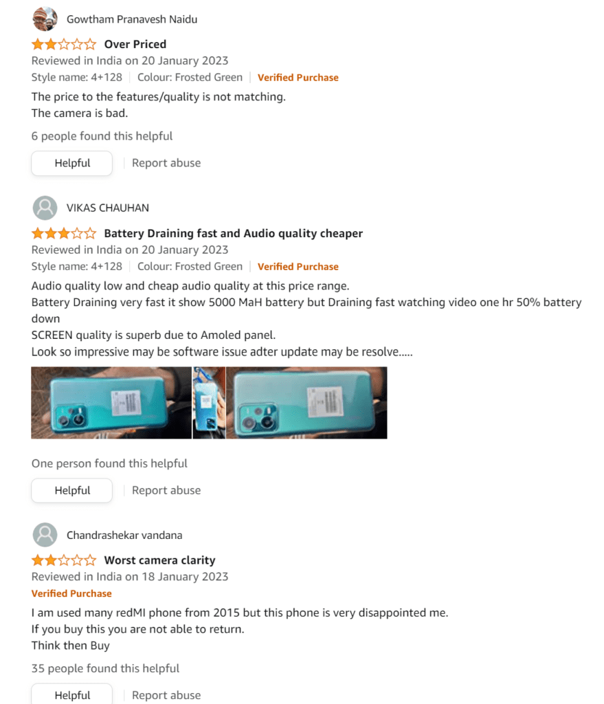 Redmi Note 12 5G getting the worst reviews on Amazon India