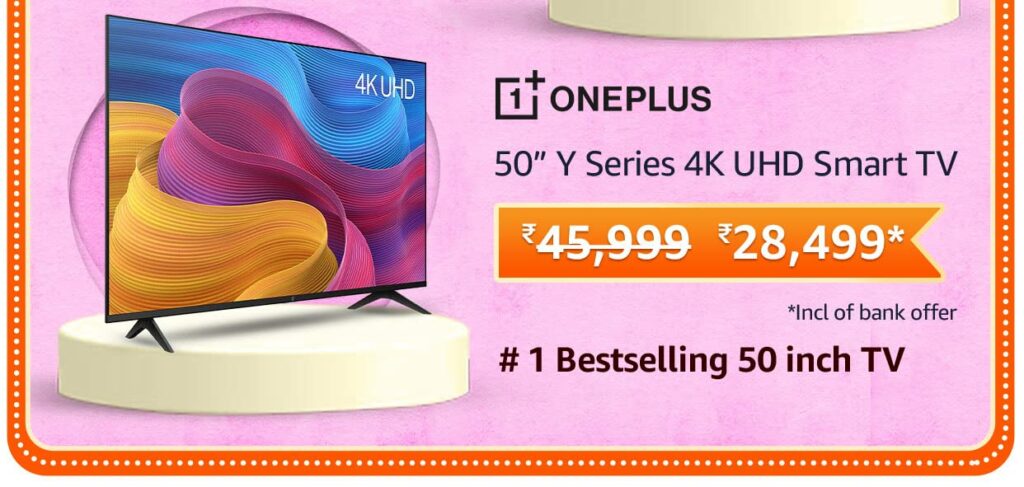 oneplus 2 Here are the Biggest deals on the most in-demand Smart TVs during Amazon Great Republic Day Sale