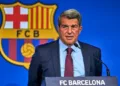 Laporta says he will not give Mr. Tebas the pleasure of him stepping down as the Barcelona president