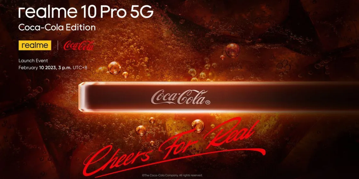 realme 10 Pro 5G Coca-Cola Edition dropping on 10th February