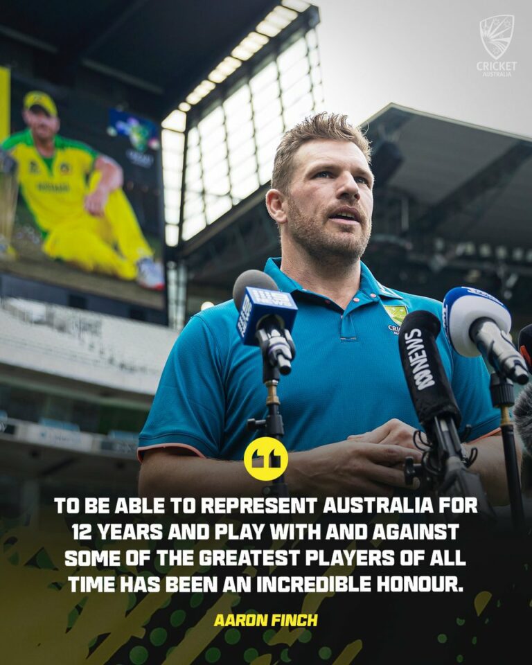 Farewell to the Finchy Era: A Tribute to Aaron Finch’s Cricketing Career