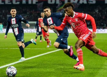 Kingsley Coman Bayern Munich vs PSG Champions League