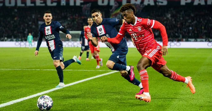 Kingsley Coman Bayern Munich vs PSG Champions League