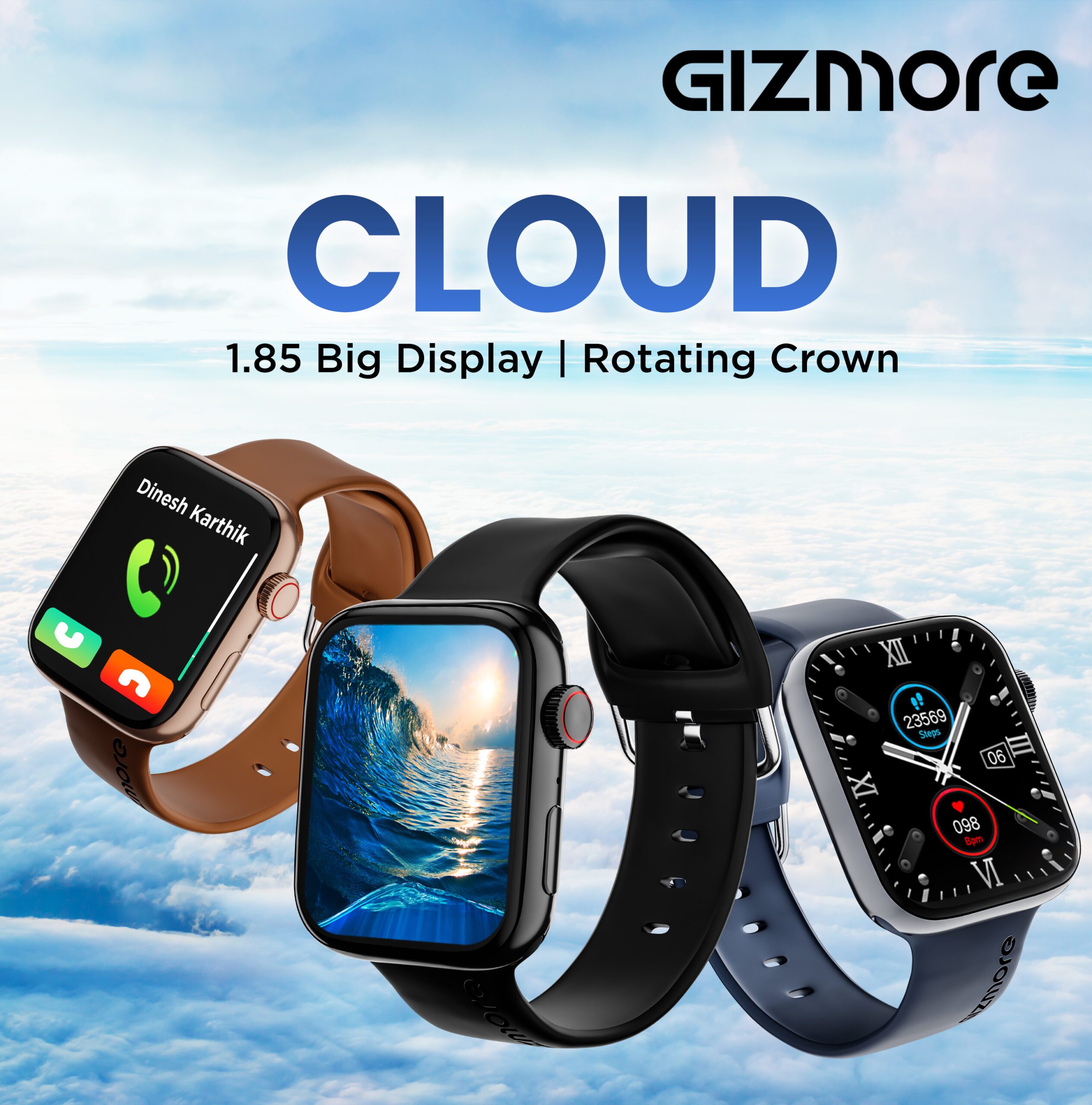 The Make In India Gizmore CLOUD Smartwatch launched