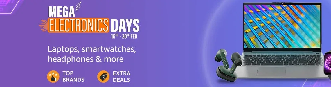 Amazon India's Mega Electronics Days are here