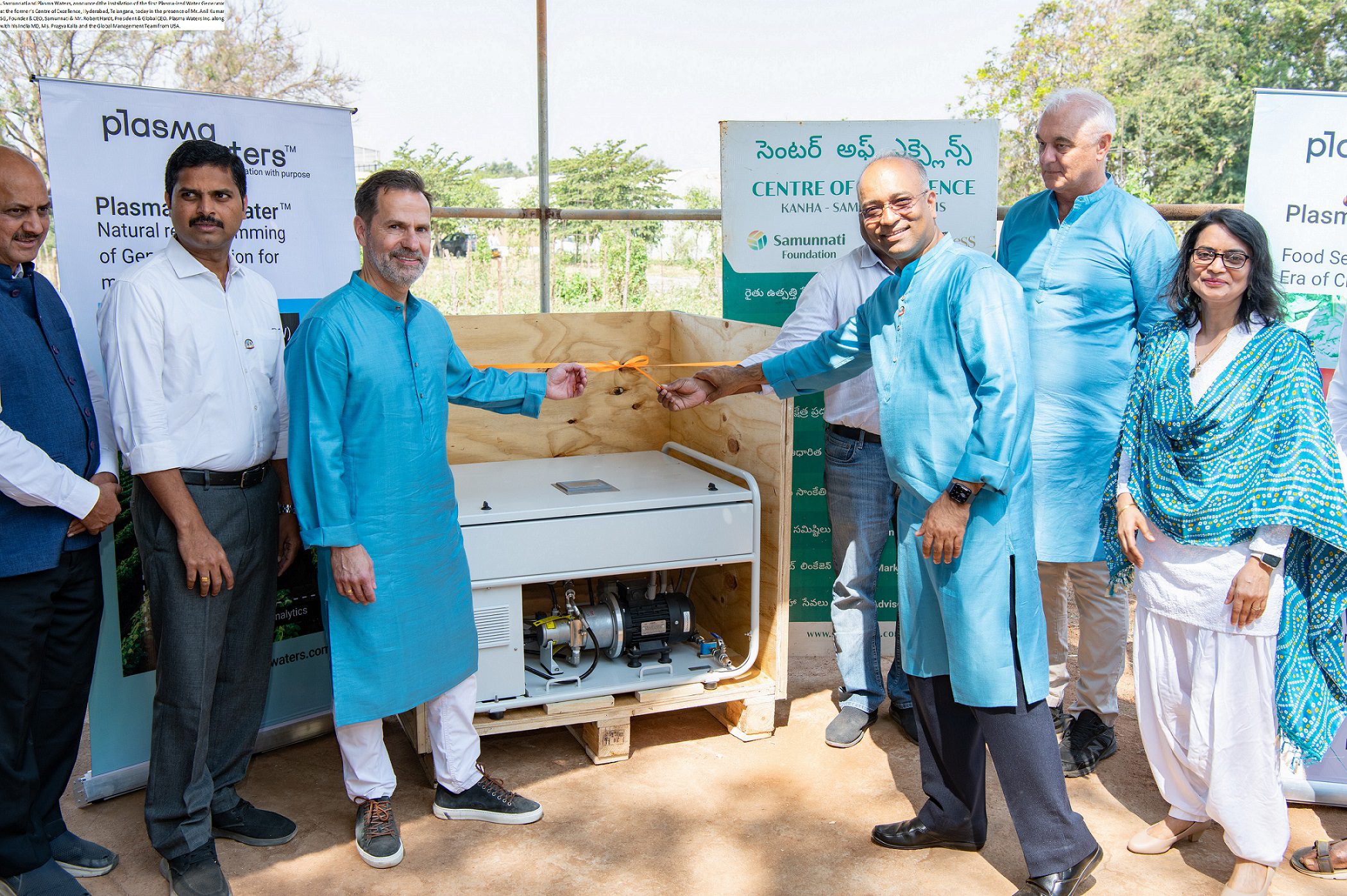 Samunnati and Plasma Waters inaugurate the first new-age Plasma-ized Water Generator in Hyderabad