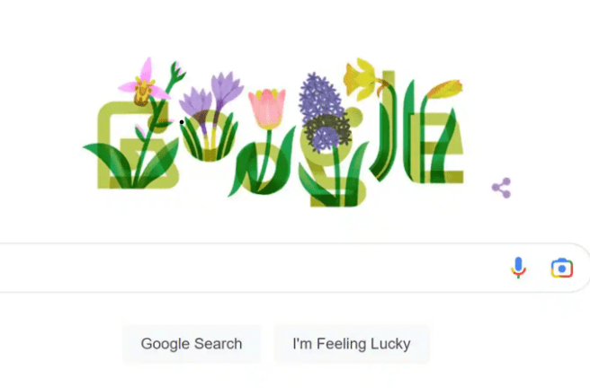 Google honors Nowruz, the Persian New Year, with a floral doodle
