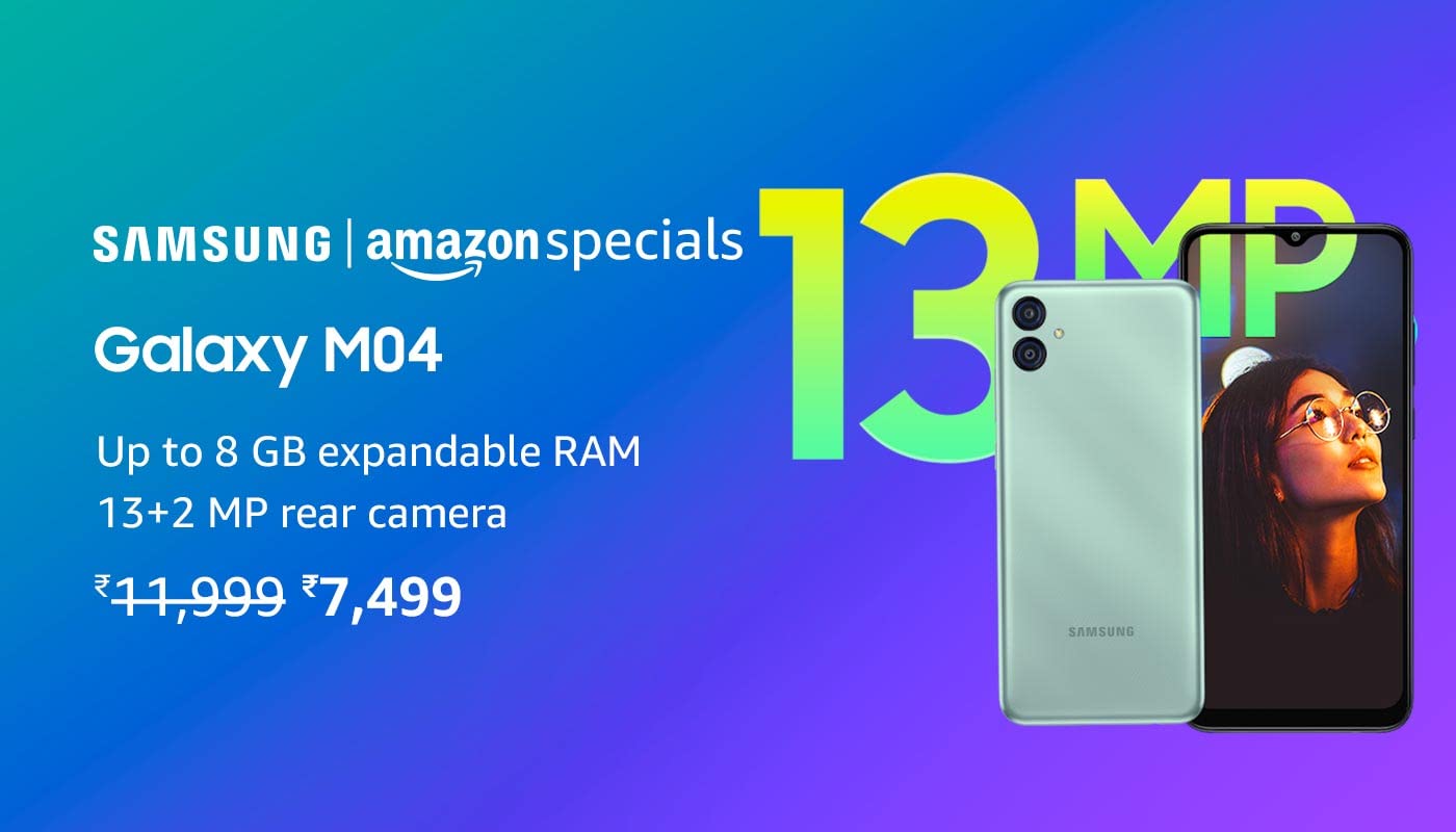 Incredible Deal: Get Samsung Galaxy M04 for only ₹7,499