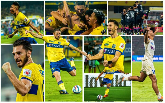 FqyWm-8aQAAOKvy Kerala Blasters FC. Image Credits : Kerala Blasters FC (@KeralaBlasters on Twitter )