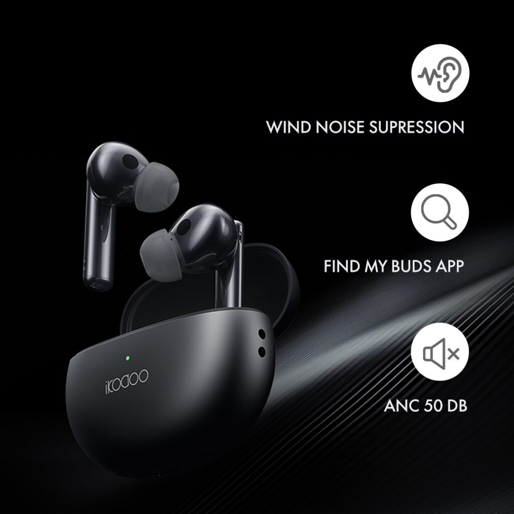 IKODOO ANC Earbuds to come with 50 dB ANC, Find My Buds & more under ₹5k