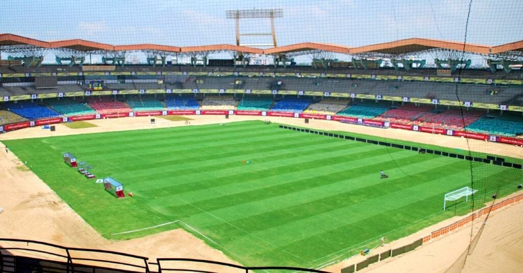 Jawaharlal Nehru International Stadium The Top 10 Biggest Football Stadiums in India as of 2024
