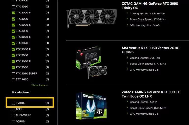 NVIDIA GeForce RTX 30 Founders Edition
