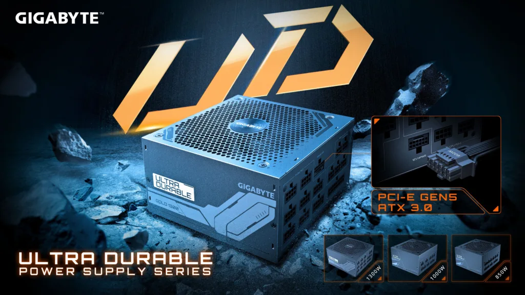 GIGABYTE launches the UD1300GM PCIE 5.0 Power Supply