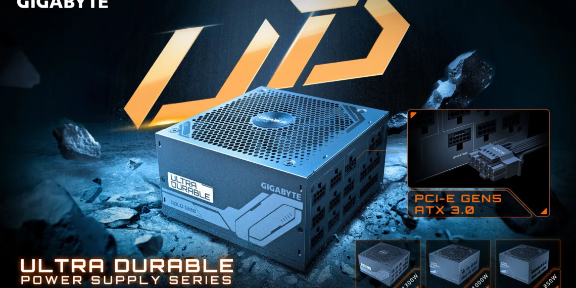 GIGABYTE launches the UD1300GM PCIE 5.0 Power Supply