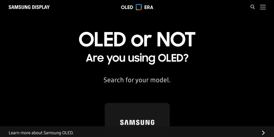Samsung brings a new website called OLED Era: Know more details