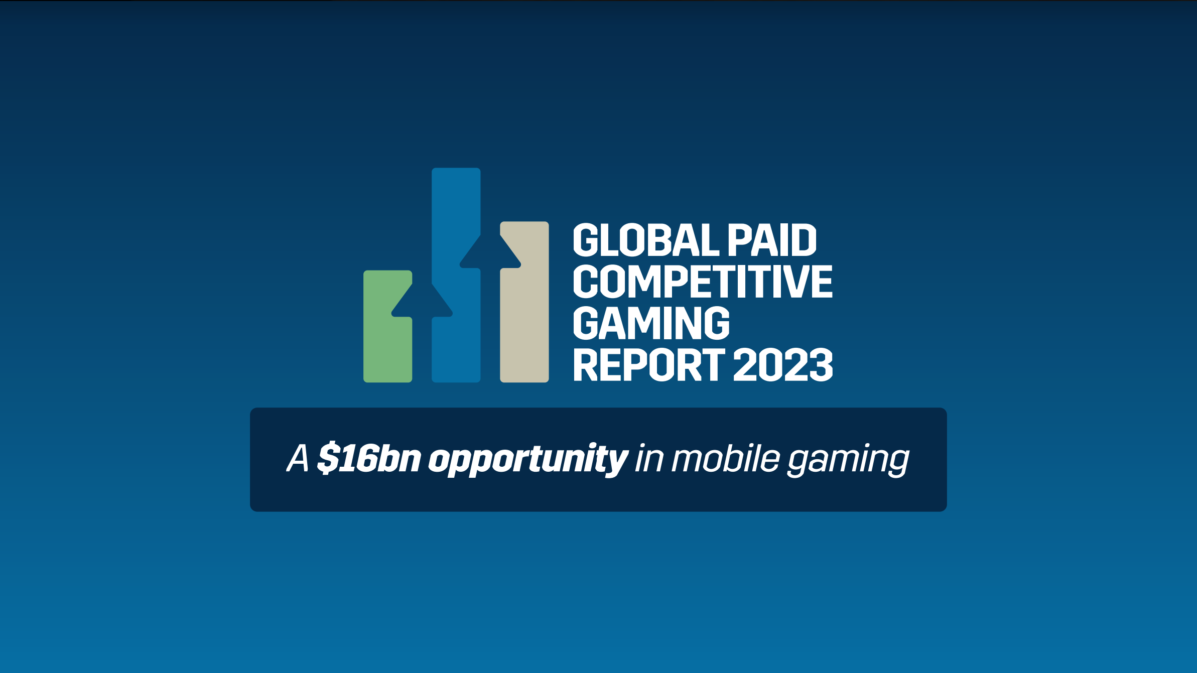 Paid Competitive Gaming: New gaming segment growing 6X faster than the overall gaming market