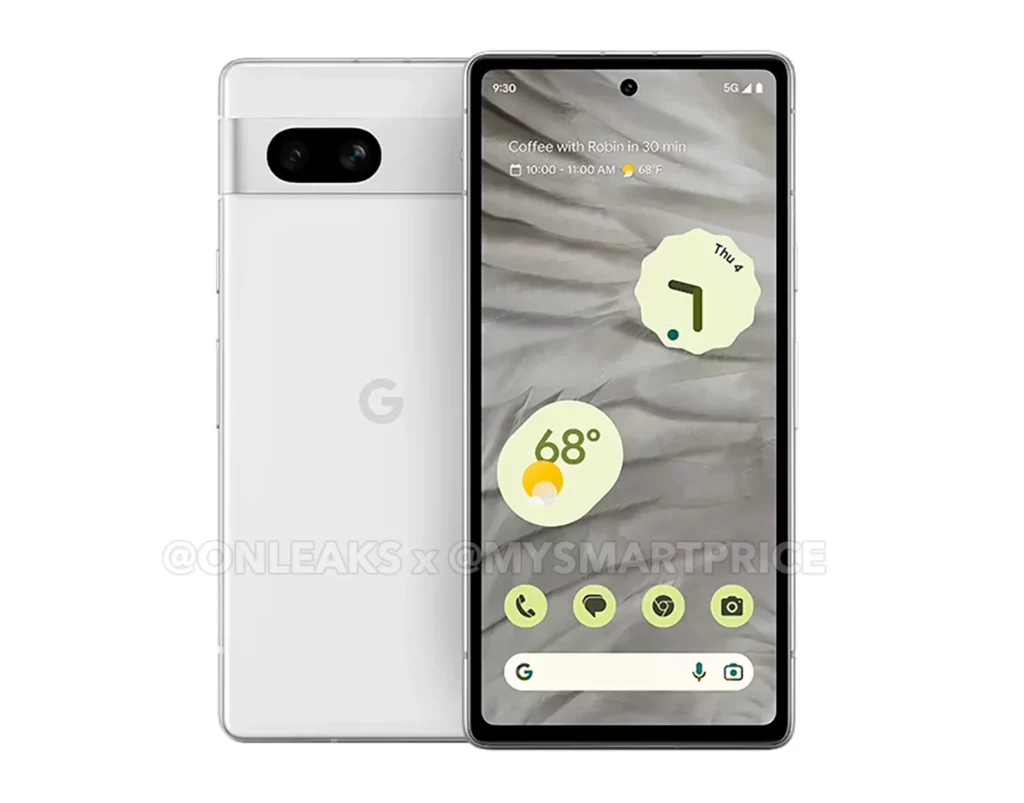 1 Pixel 7a Images rendered at Google IO 2023