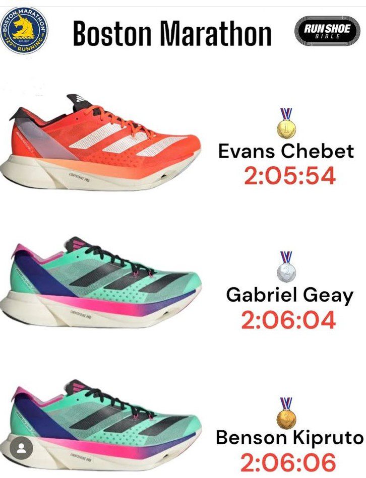 Adizero Run Shoe Adidas' Adizero podium dominance continues as Evans Chebet becomes back-to-back champion in Boston