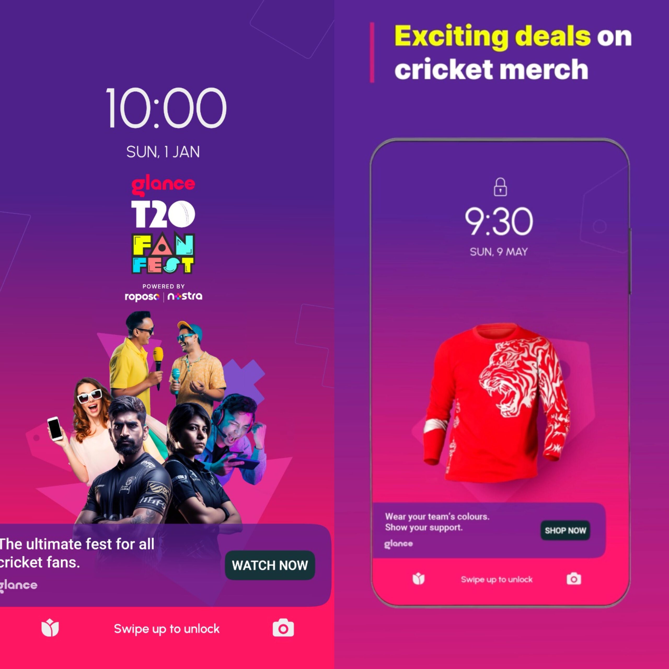Glance's T20 Fan Fest Takes Cricketing Fever to 200 Million Lock Screens