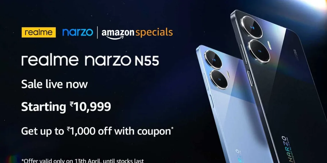 realme narzo N55 goes on sale now for only ₹10,999