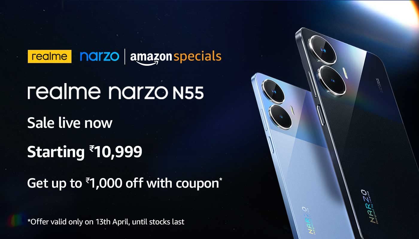 realme narzo N55 goes on sale now for only ₹10,999