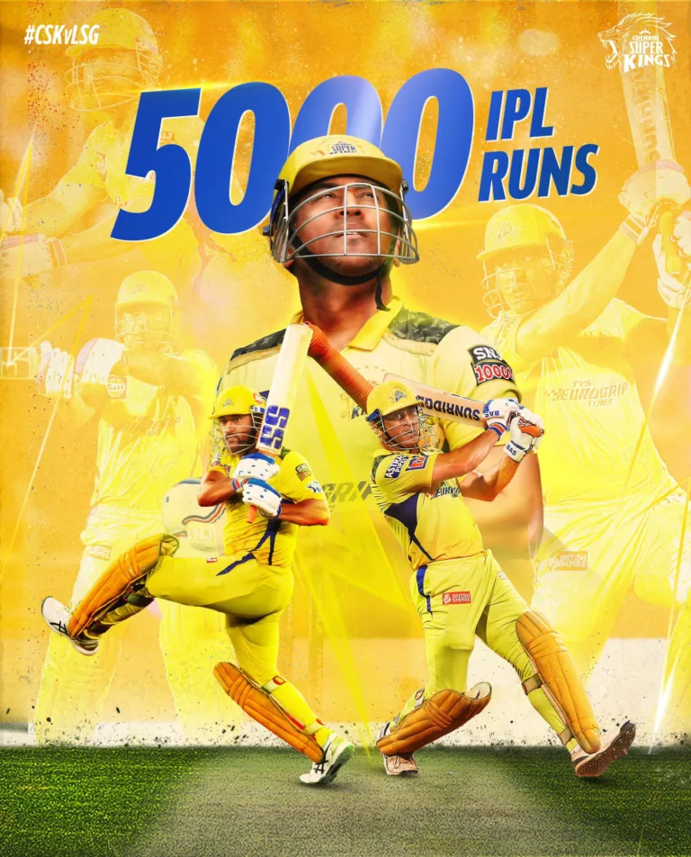 MS Dhoni Joins Elite 5000 Run Club in IPL