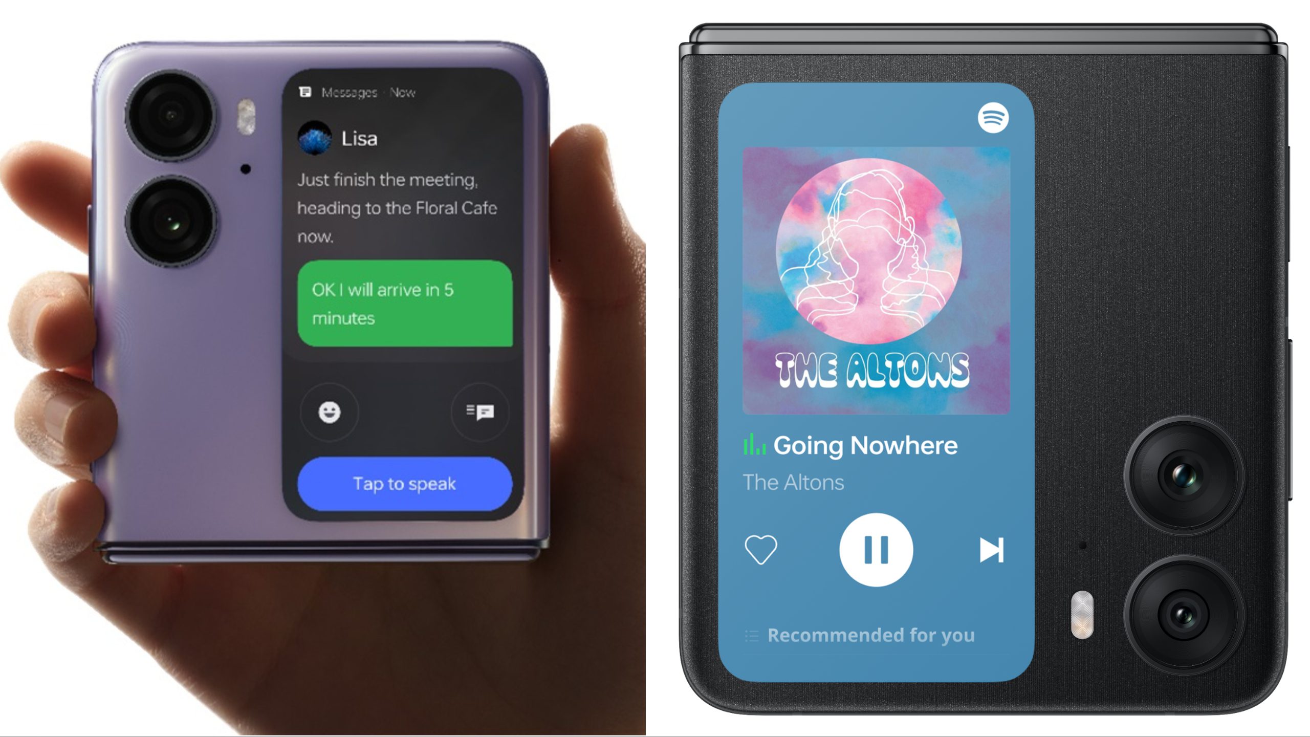 OPPO Introduces New Enhancements for Find N2 Flip: Spotify Widget and Speech-to-Text Quick Reply