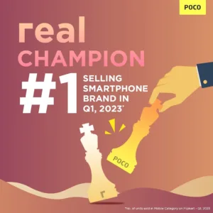Poco India Takes the Lead as the Best-Selling Brand on Flipkart in Q1 2023