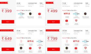 Airtel Postpaid Plans