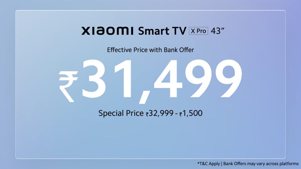 Xiaomi Smart TV X Pro