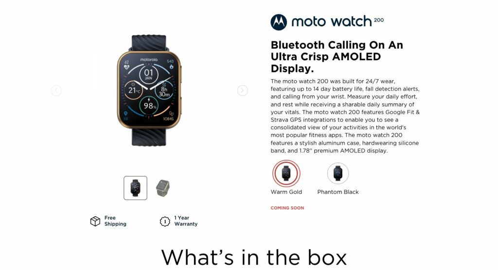 Moto Watch 70