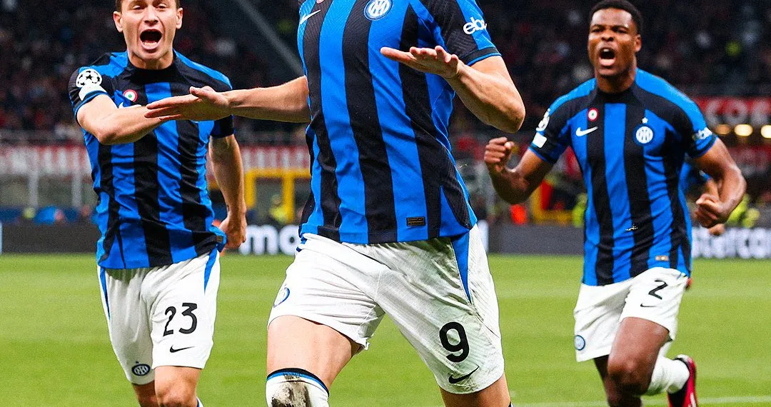 Inter Edin Dzeko Barella Dumfries