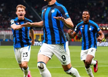 Inter Edin Dzeko Barella Dumfries