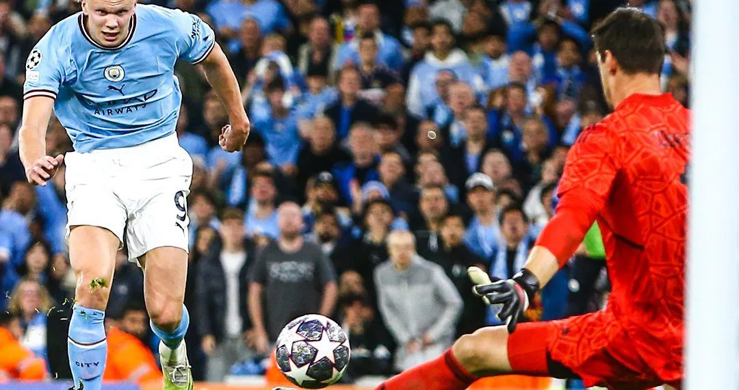 Thibaut Courtois Real Madrid Erling Haaland Manchester City