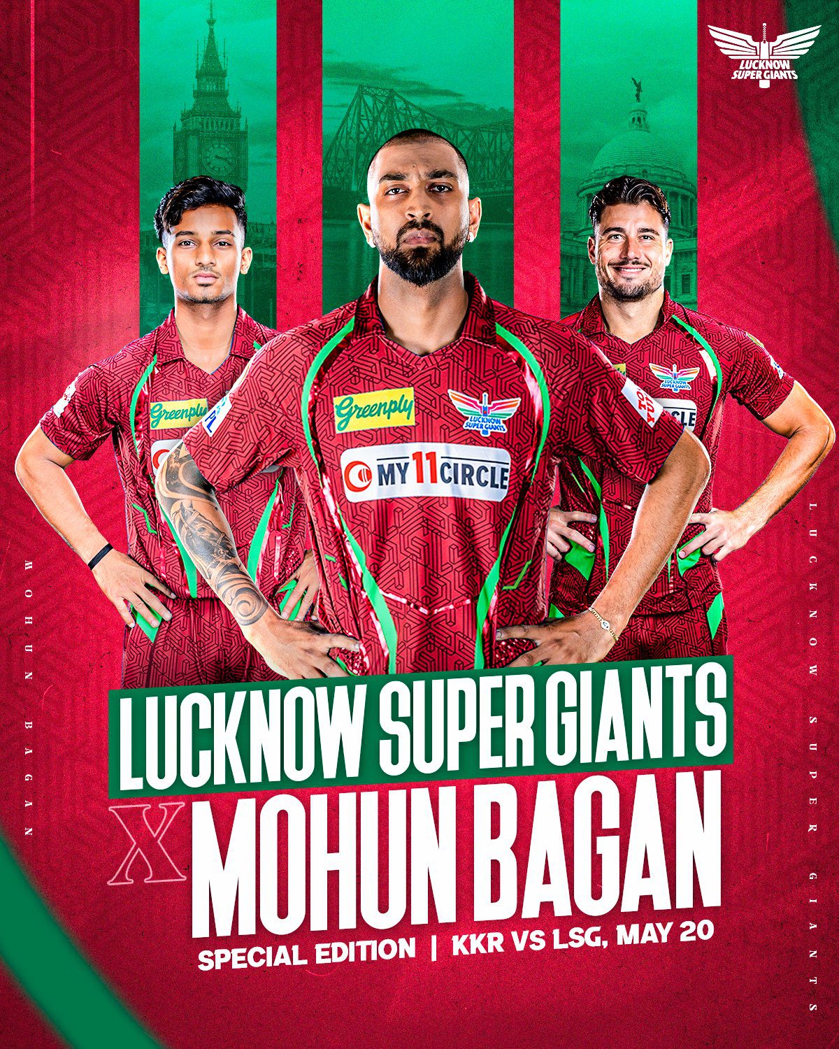 Lucknow Super Giants to Sport Mohun Bagan Jersey for Epic IPL Clash