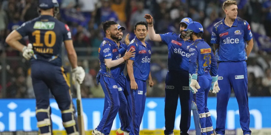 MI keep their momentum going with yet another victory! Secures two points defeating GT by 27 runs