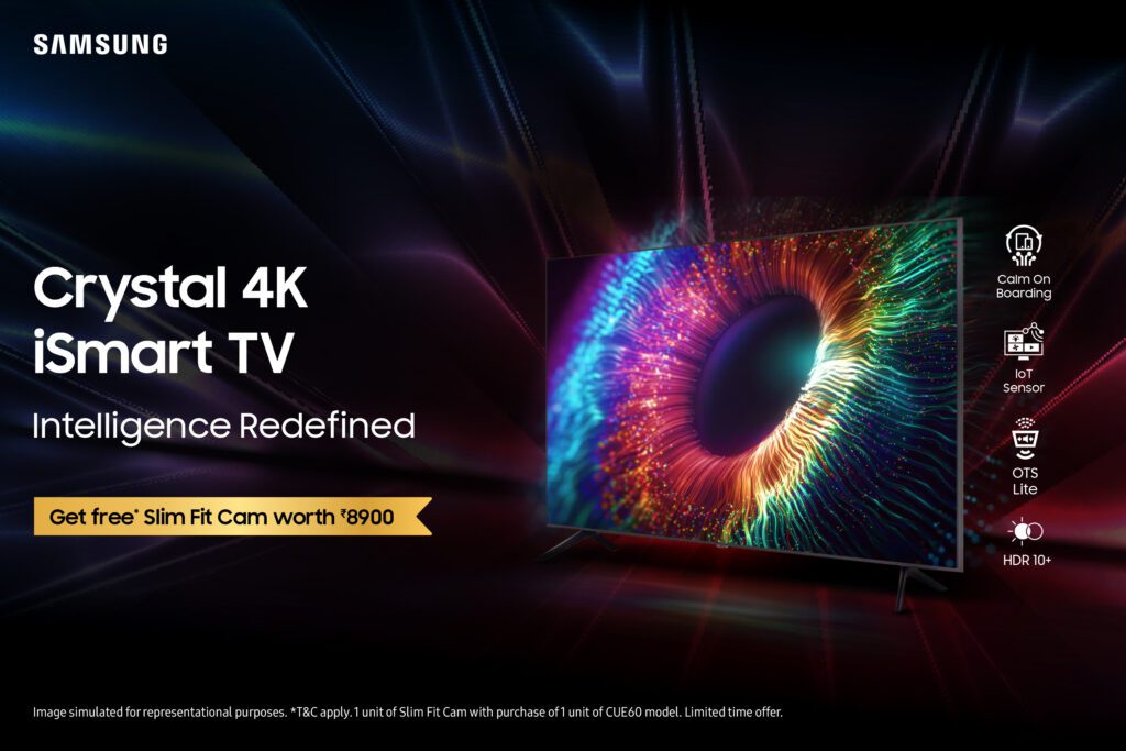 Main KV 3000x2000 New Samsung Crystal 4K iSmart UHD TV launched, starting at ₹33,990